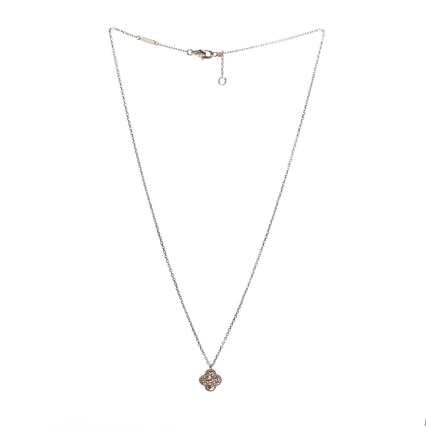 18K Rose Gold Sweet Alhambra Pendant Necklace