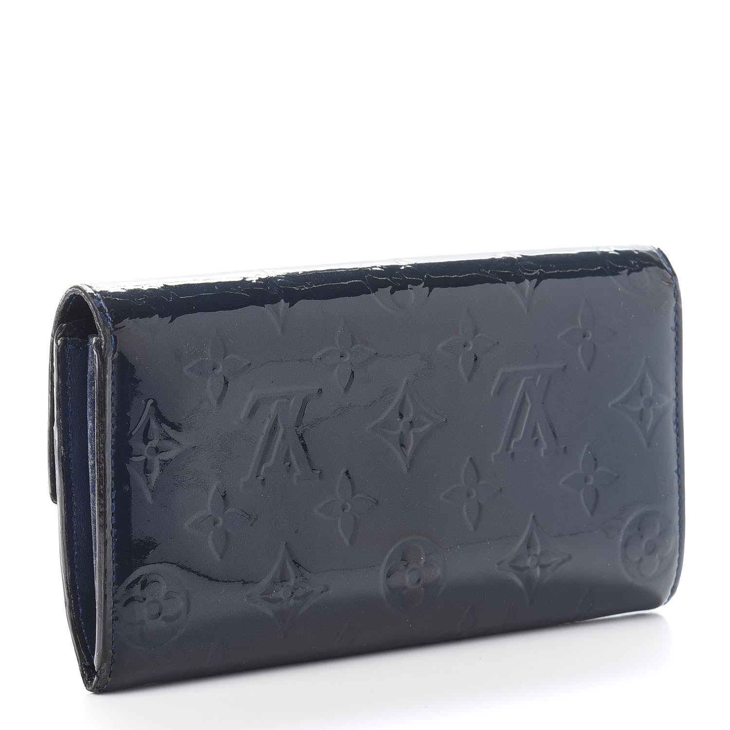 Louis Vuitton Vernis Sarah Wallet Grand Blue 3 of 11