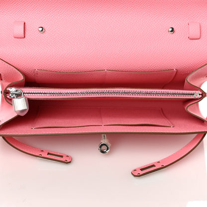 Hermes Epsom Kelly Wallet To Go Rose Confetti 5 of 8