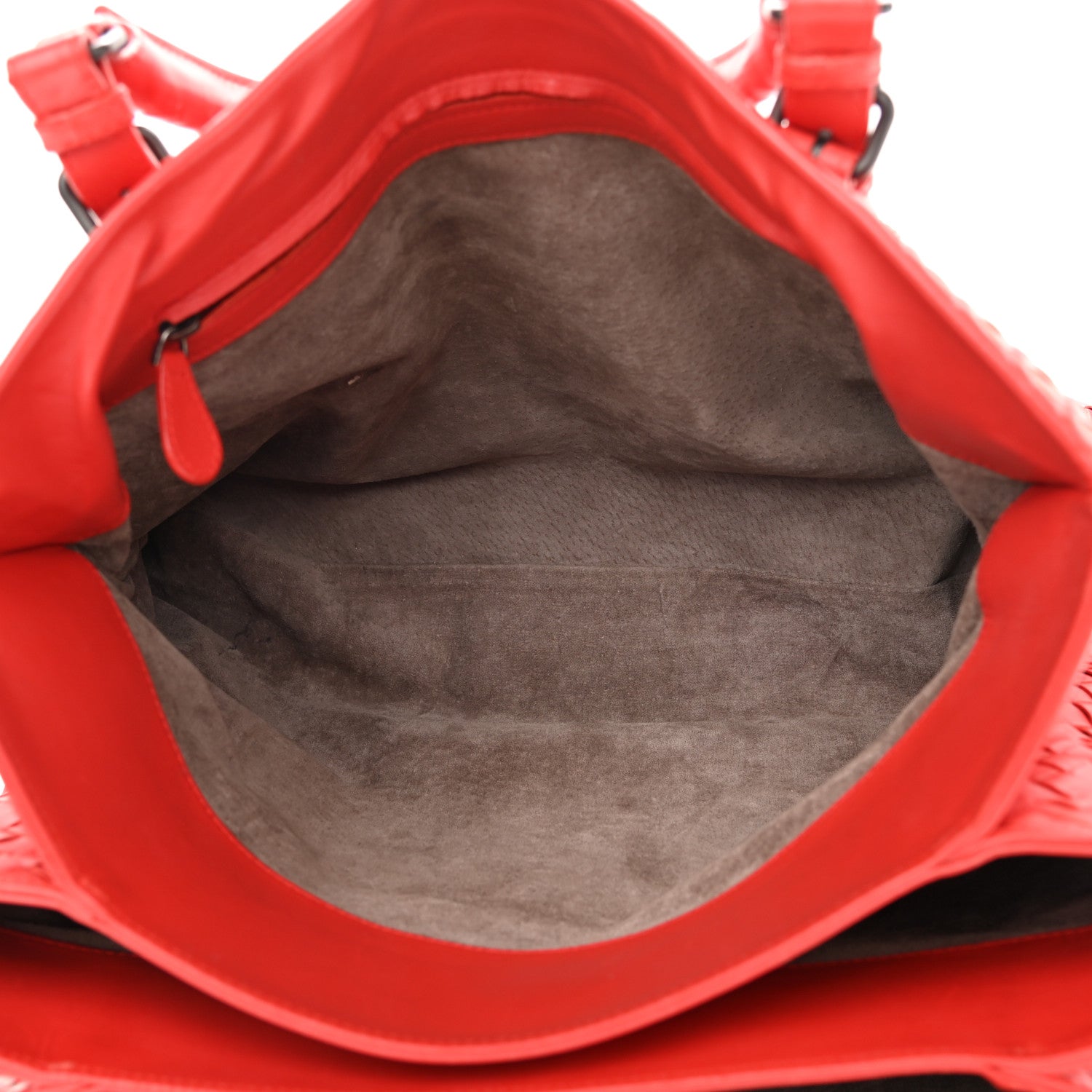Bottega Veneta Nappa Intrecciato Medium Roma Tote Red 5 of 17