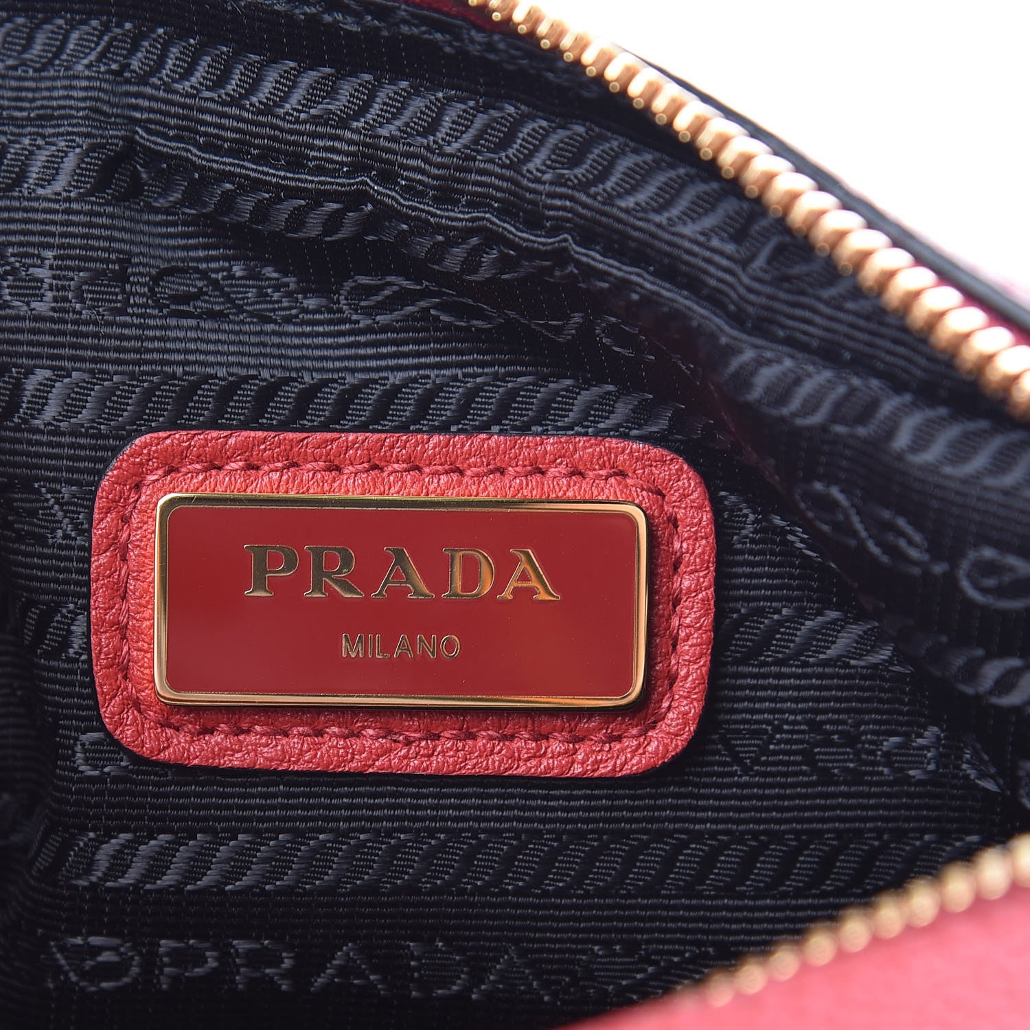 Prada Vitello Daino Medium Double Zip Shoulder Bag Rosso 7 of 11