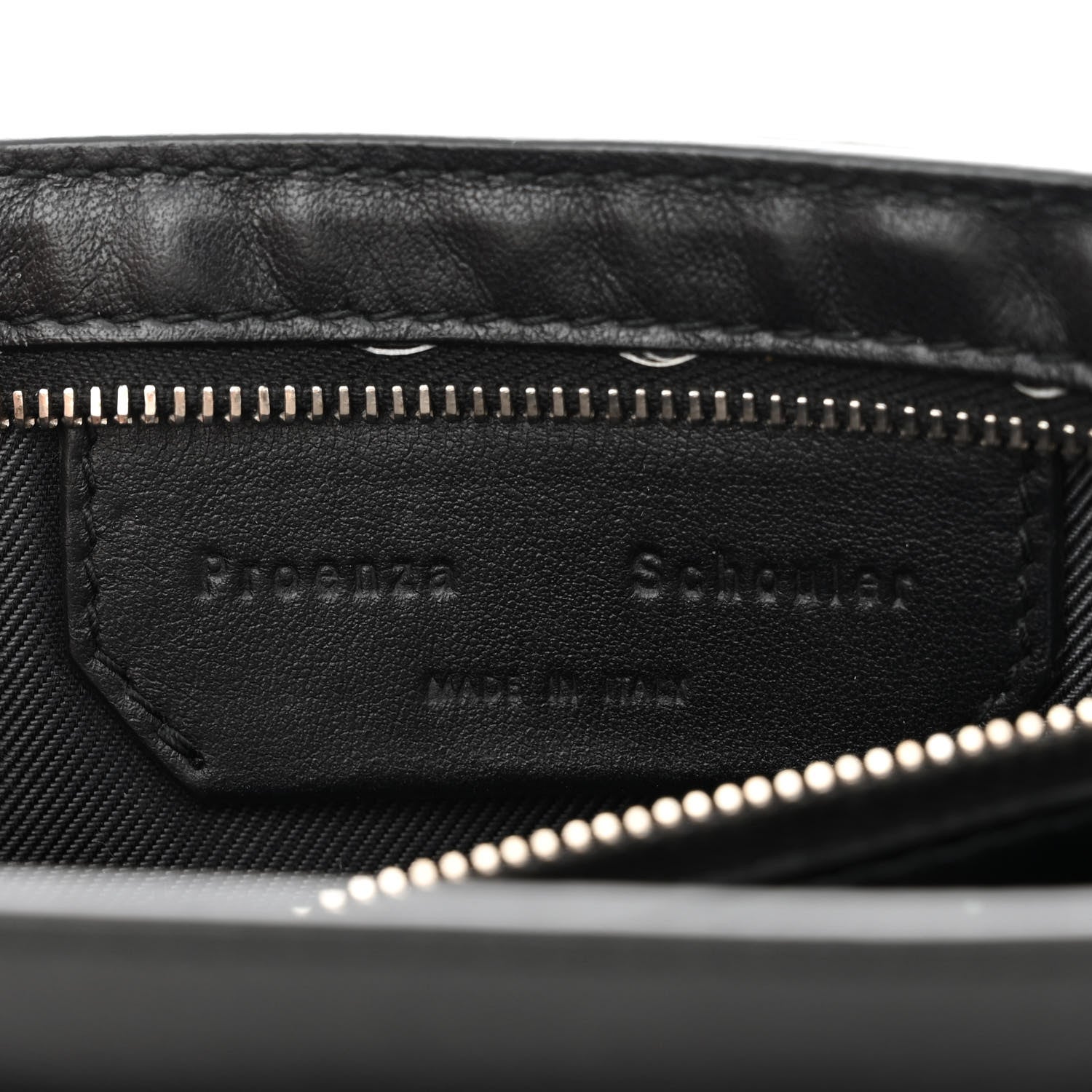 Proenza Schouler Lambskin Perforated Tiny PS1 Satchel Black 7 of 12