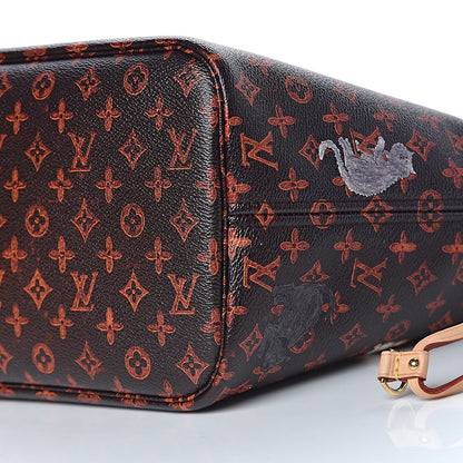 Louis Vuitton Catogram Neverfull MM Marron 10 of 12
