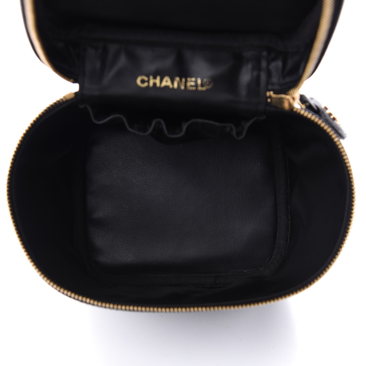 Chanel Caviar Vanity Cosmetic Case Black 5 of 12