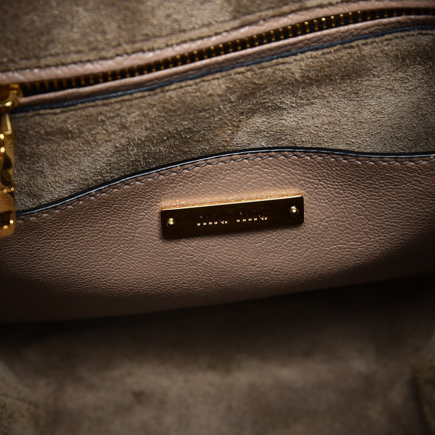 Miu Miu Goatskin Madras Shoulder Bag Cammeo 7 of 15
