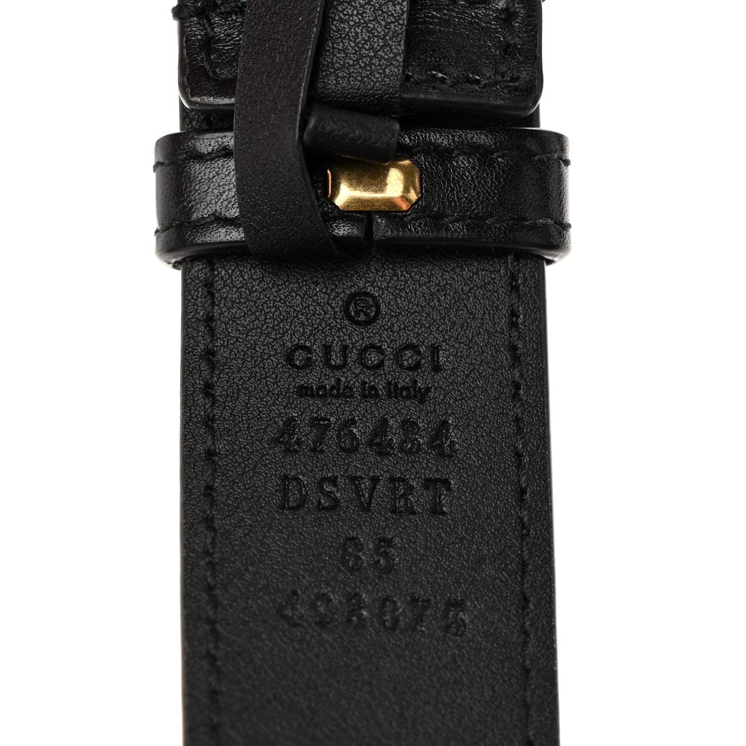 Gucci Calfskin Matelasse GG Marmont Belt Bag 85 34 Black 12 of 12