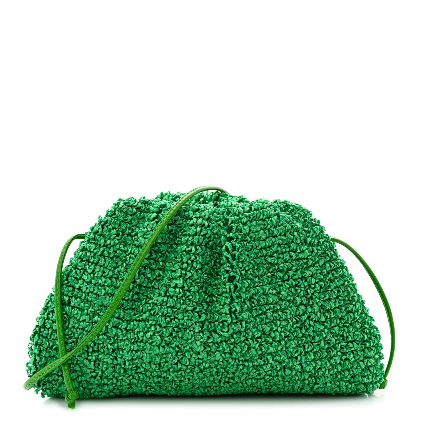 Bouclé Curly Raffia The Mini Pouch Parakeet