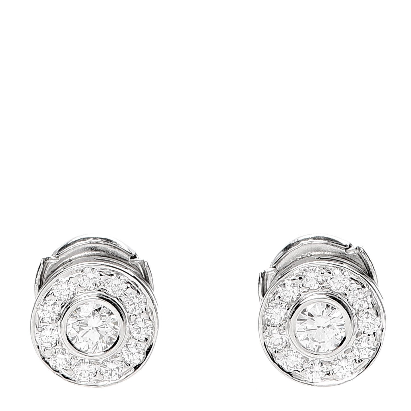 Platinum Diamond .53ctw Large Circlet Earrings