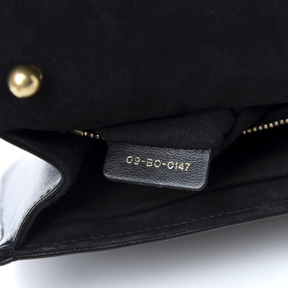 Christian Dior Lambskin Cannage Studded Small Dioraddict Flap Bag Black 9 of 10