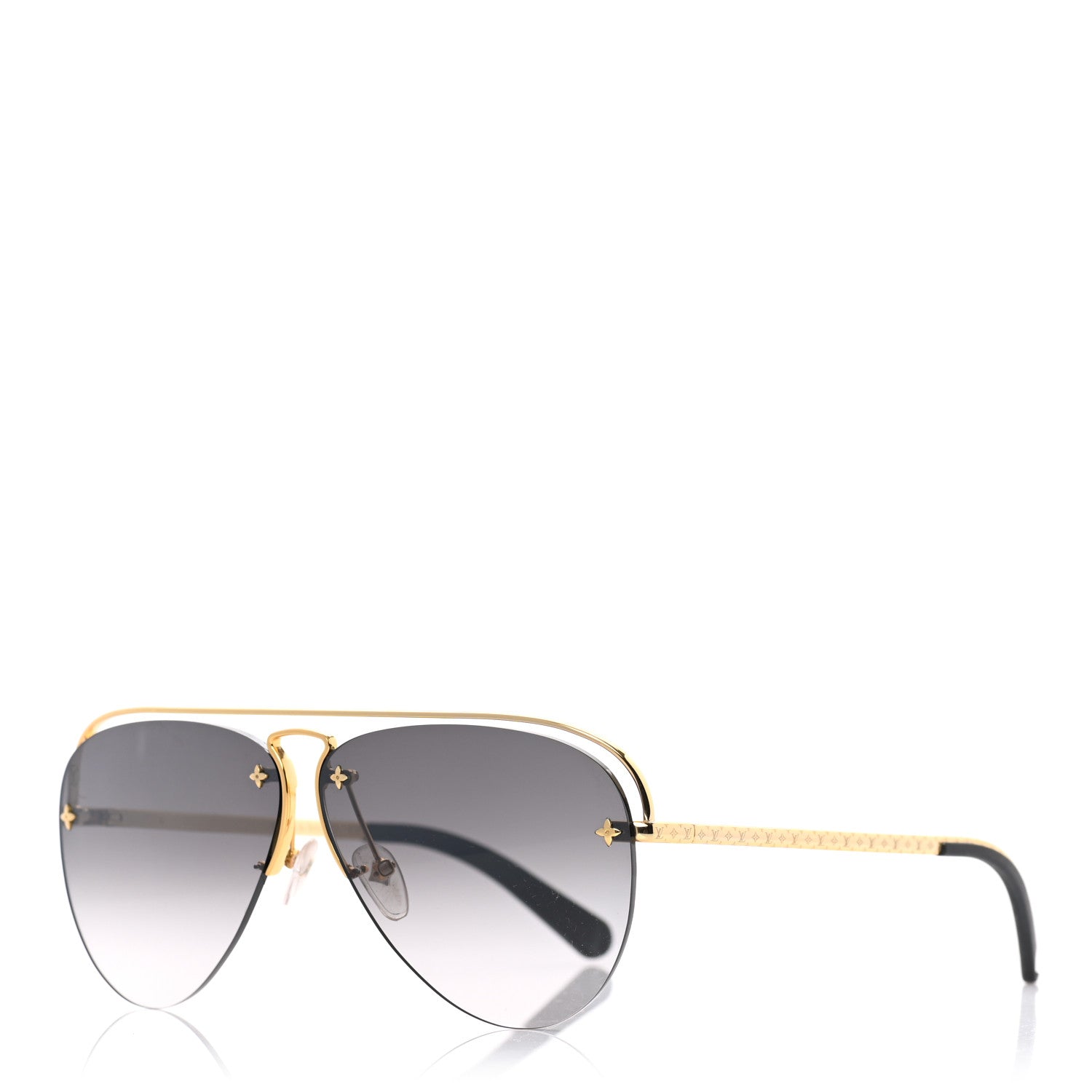 Louis Vuitton Monogram Grease Gradient Sunglasses Z1045W Grey 1 of 12