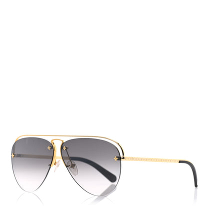 Louis Vuitton Monogram Grease Gradient Sunglasses Z1045W Grey 1 of 12