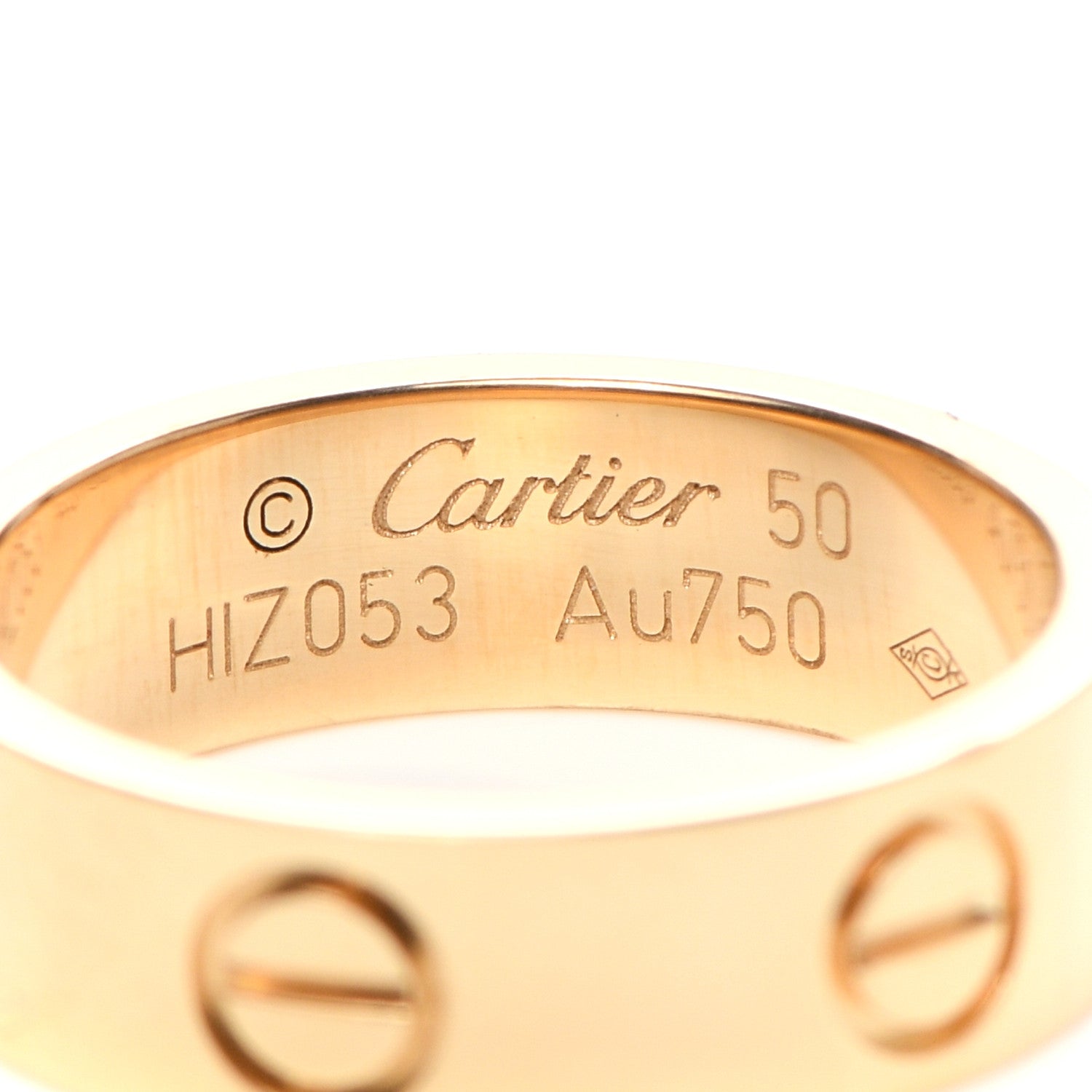 Cartier 18K Yellow Gold 5.5mm LOVE Ring 50 5.25 4 of 5