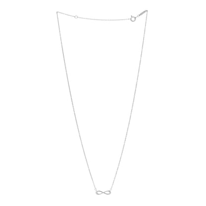 Tiffany Sterling Silver Mini Infinity Pendant Necklace 2 of 4