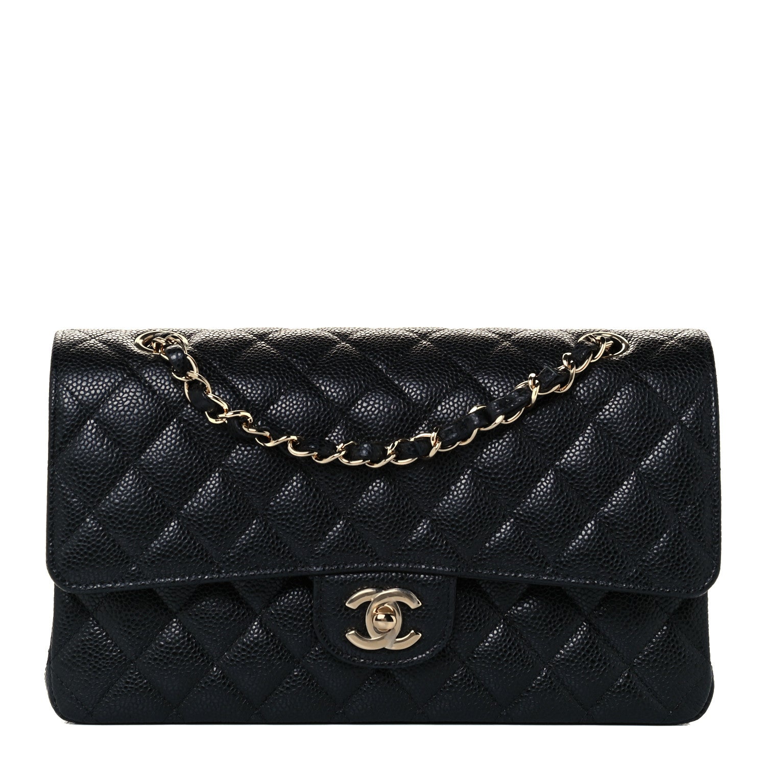 Chanel Caviar Quilted Medium Double Flap Black 1 of 11