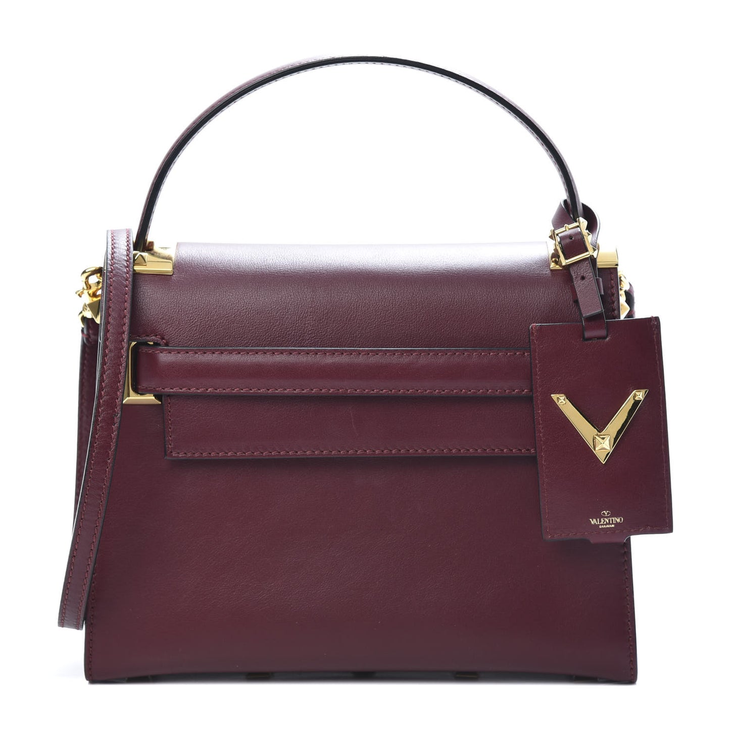 Vitello Small My Rockstud Frame Bag Rubin