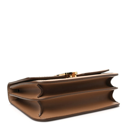 Burberry Calfskin Monogram Embossed Small TB Bag Light Camel 3 of 6