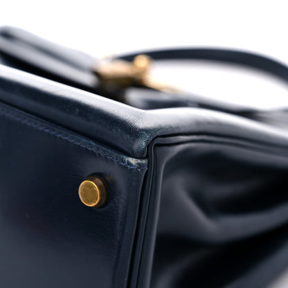 Hermes Box Kelly Retourne 35 Indigo 8 of 23