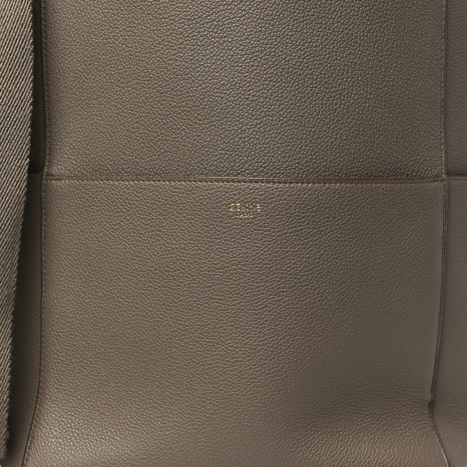 Celine Soft Grained Calfskin Sangle Bucket Bag Taupe 8 of 10