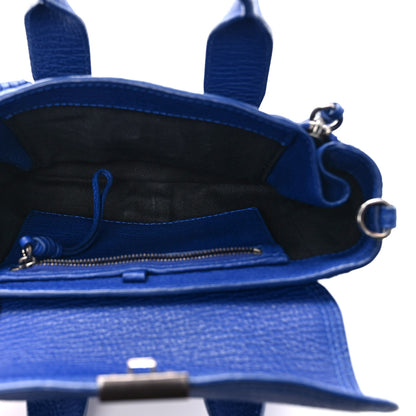 3.1 Phillip Lim Textured Calfskin Mini Pashli Satchel Cobalt 5 of 8