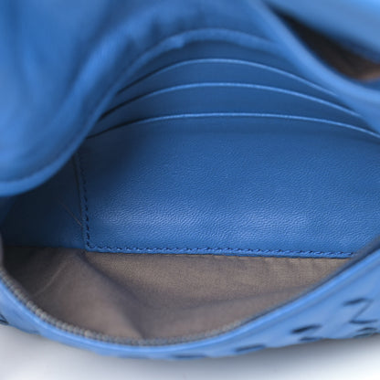 Bottega Veneta Nappa Intrecciato Small Chain Crossbody Blue 5 of 7