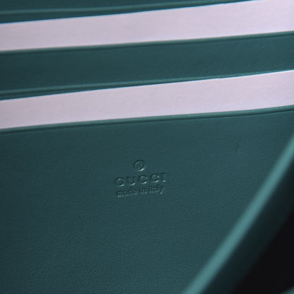 Gucci Velvet Matelasse GG Marmont Chain Wallet Pavone Cyan 5 of 9