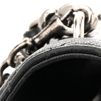 Saint Laurent Sheepskin Matelasse Chevron Monogram Large College Satchel Black 16 of 16