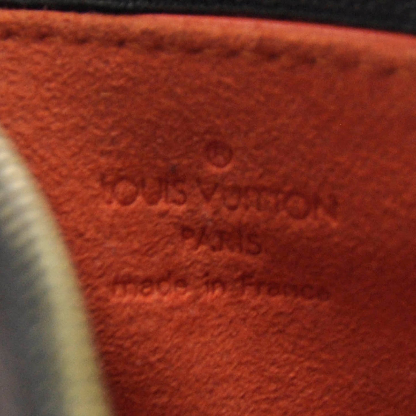 Monogram Perforated Key Pouch Orange