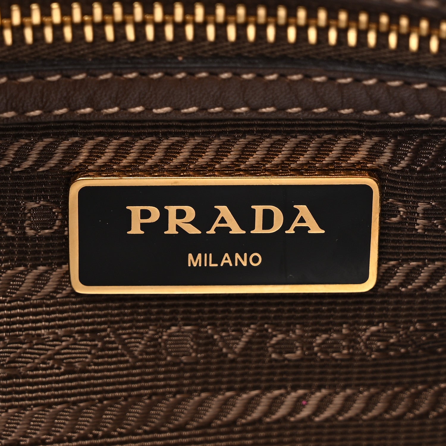 Prada Jacquard Logo Camera Bag Corda Bruciato 6 of 9