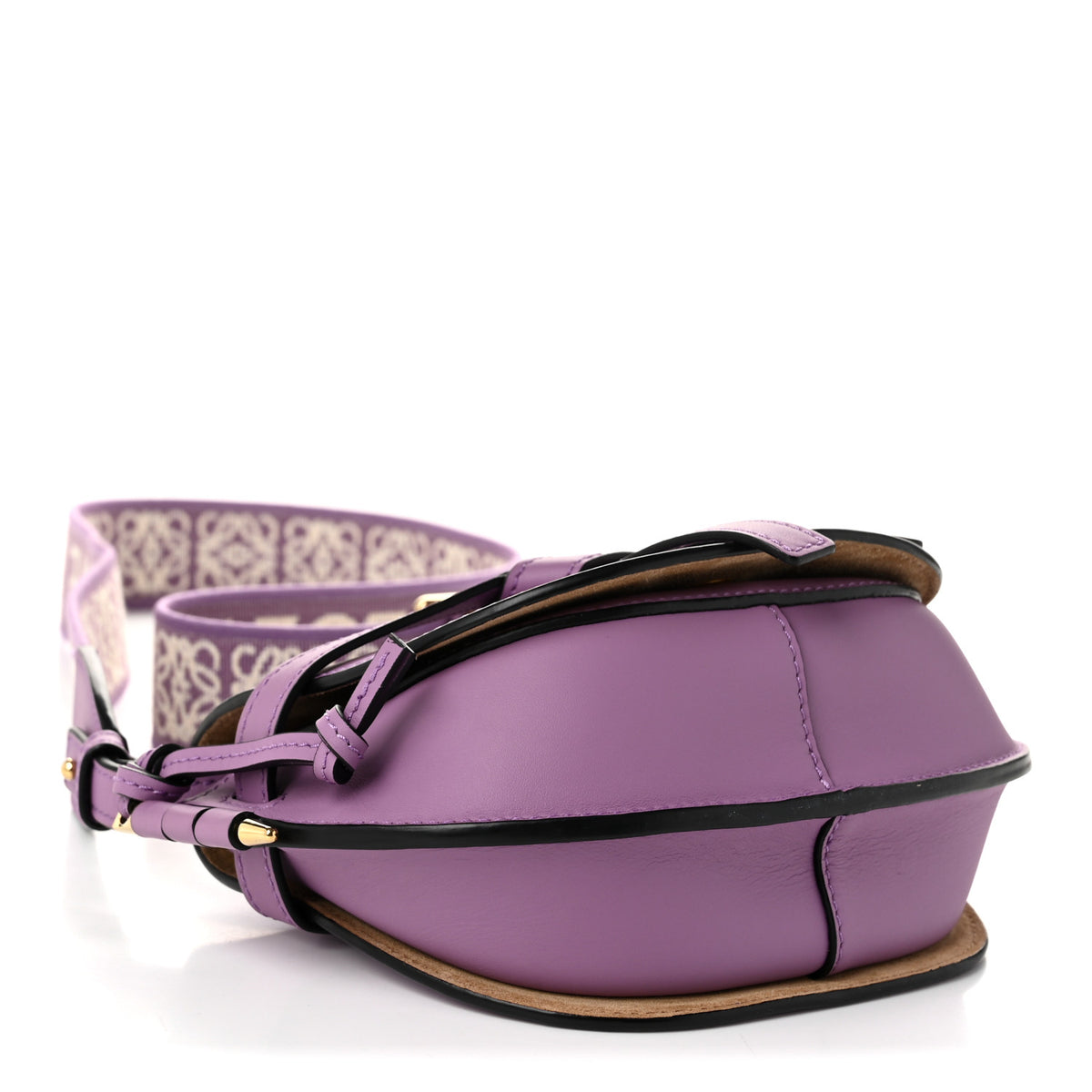 Calfskin Jacquard Mini Gate Dual Bag Guimauve