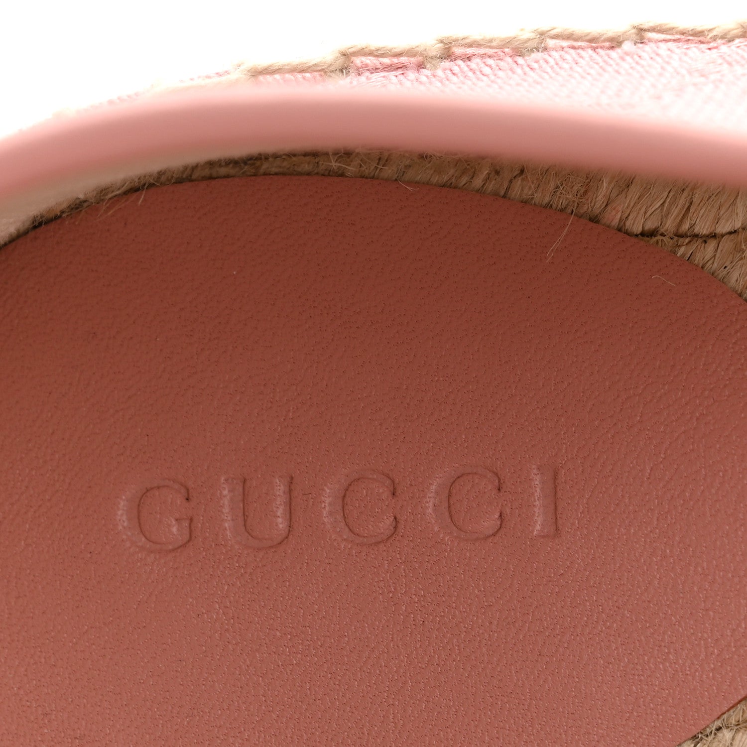 Gucci Monogram Espadrilles 37.5 Soft Pink 15 of 18