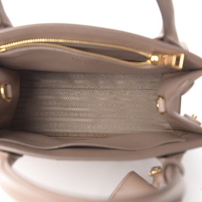Prada Saffiano Cuir Calfskin Small Monochrome Top Handle Tote Cipria 4 of 10
