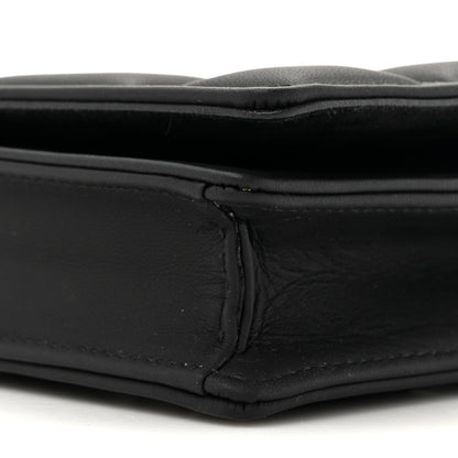 Christian Dior Ultra Matte Calfskin Diorama Wallet on Chain Pouch Black 9 of 11