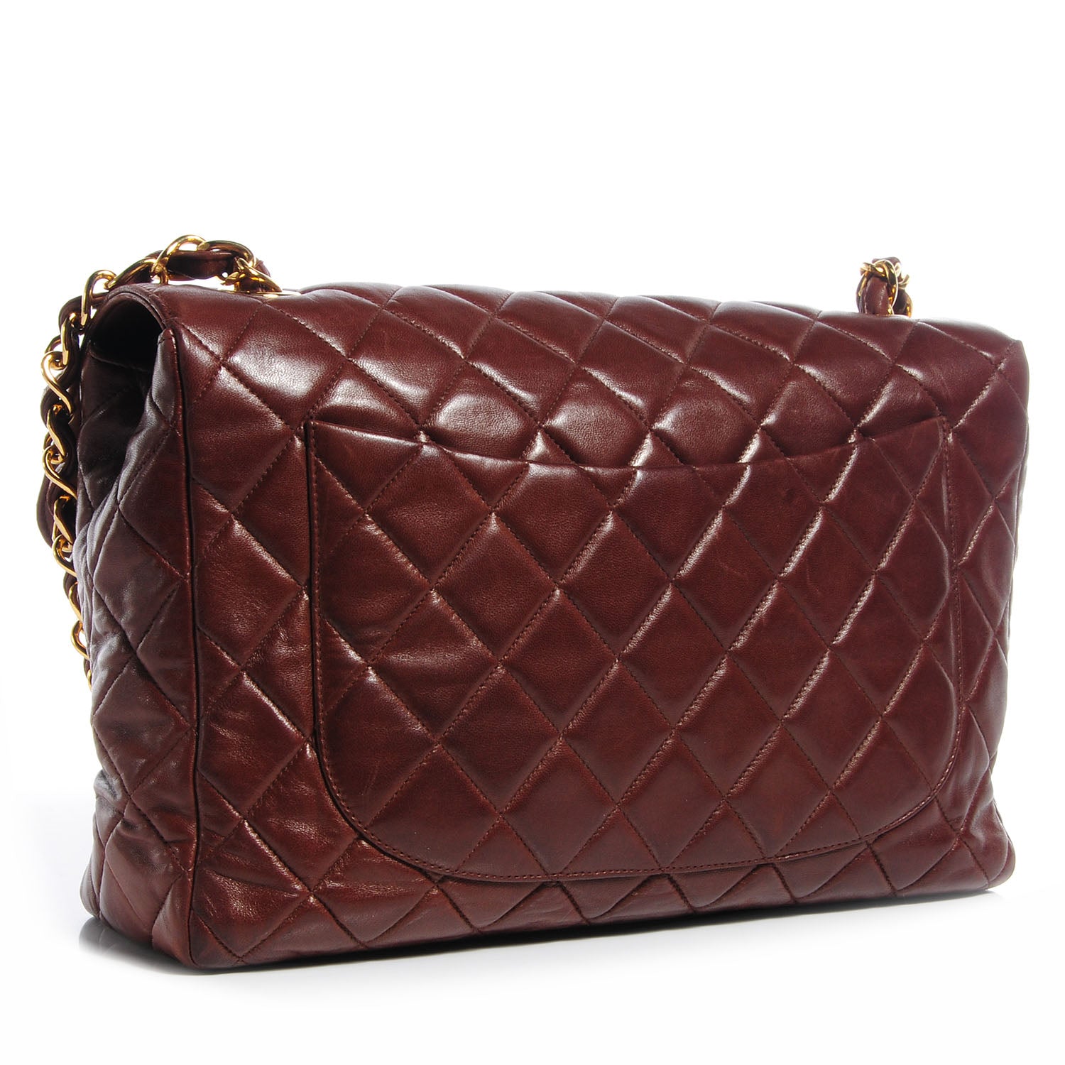 Chanel Lambskin Jumbo Flap Brown 3 of 9