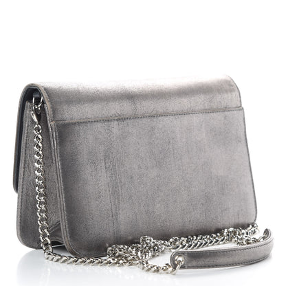Christian Dior Metallic Brushed Calfskin Miss Dior Promenade Pouch Gunmetal 3 of 21