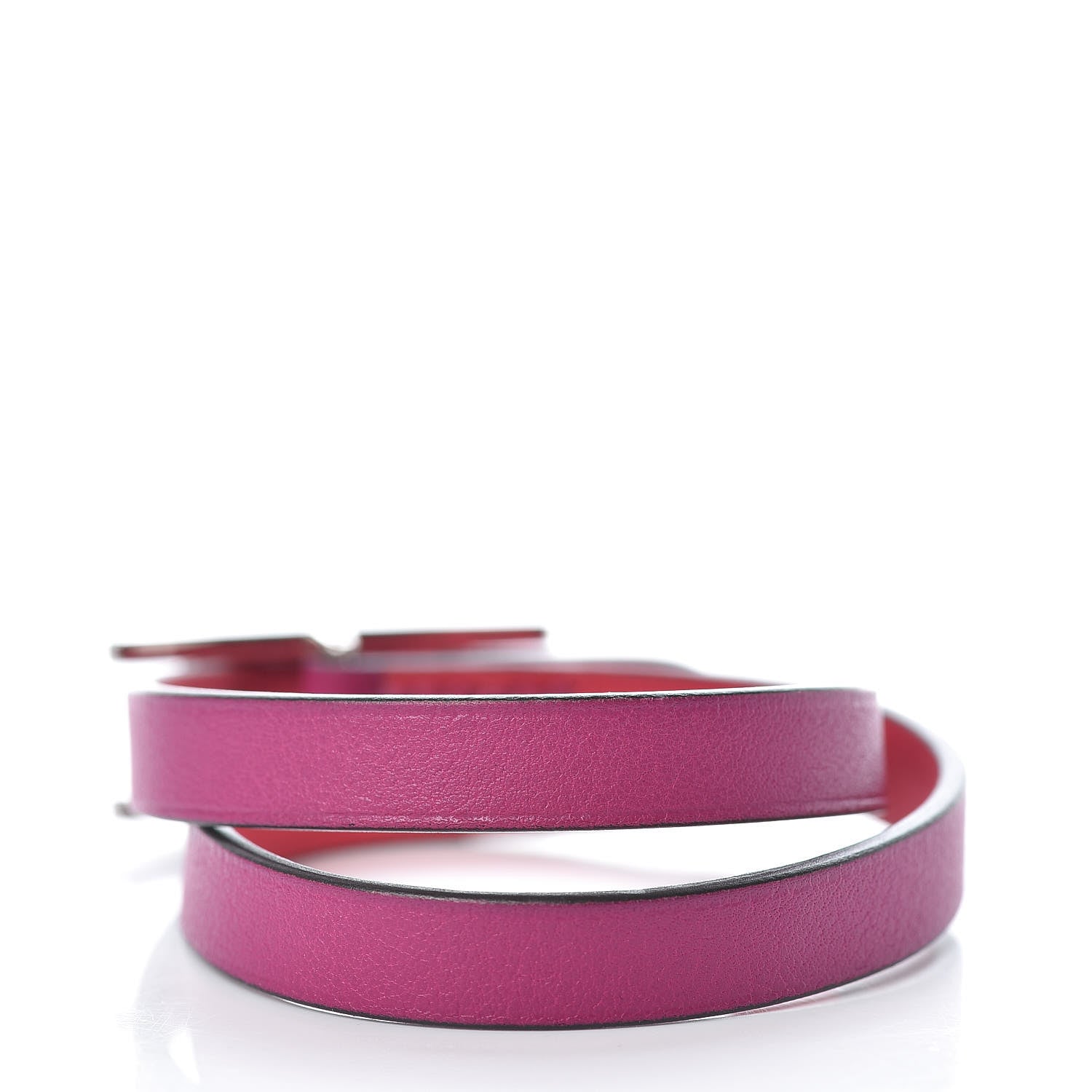 Hermes Swift Behapi Double Tour Reversible Bracelet T1 Rose Pourpre Rose Extreme 3 of 5