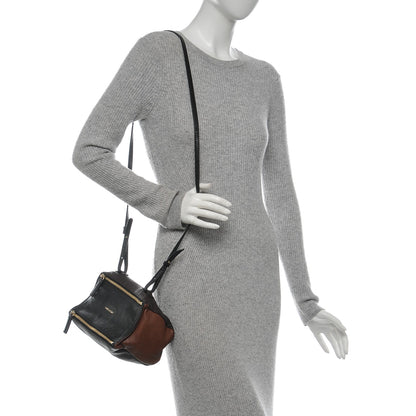 Givenchy Sugar Goatskin Colorblock Mini Pandora Black Brown 2 of 6