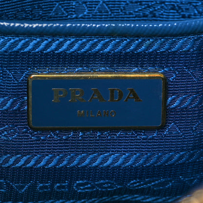 Prada Saffiano Lux Parabole Tote Bleuette 6 of 8