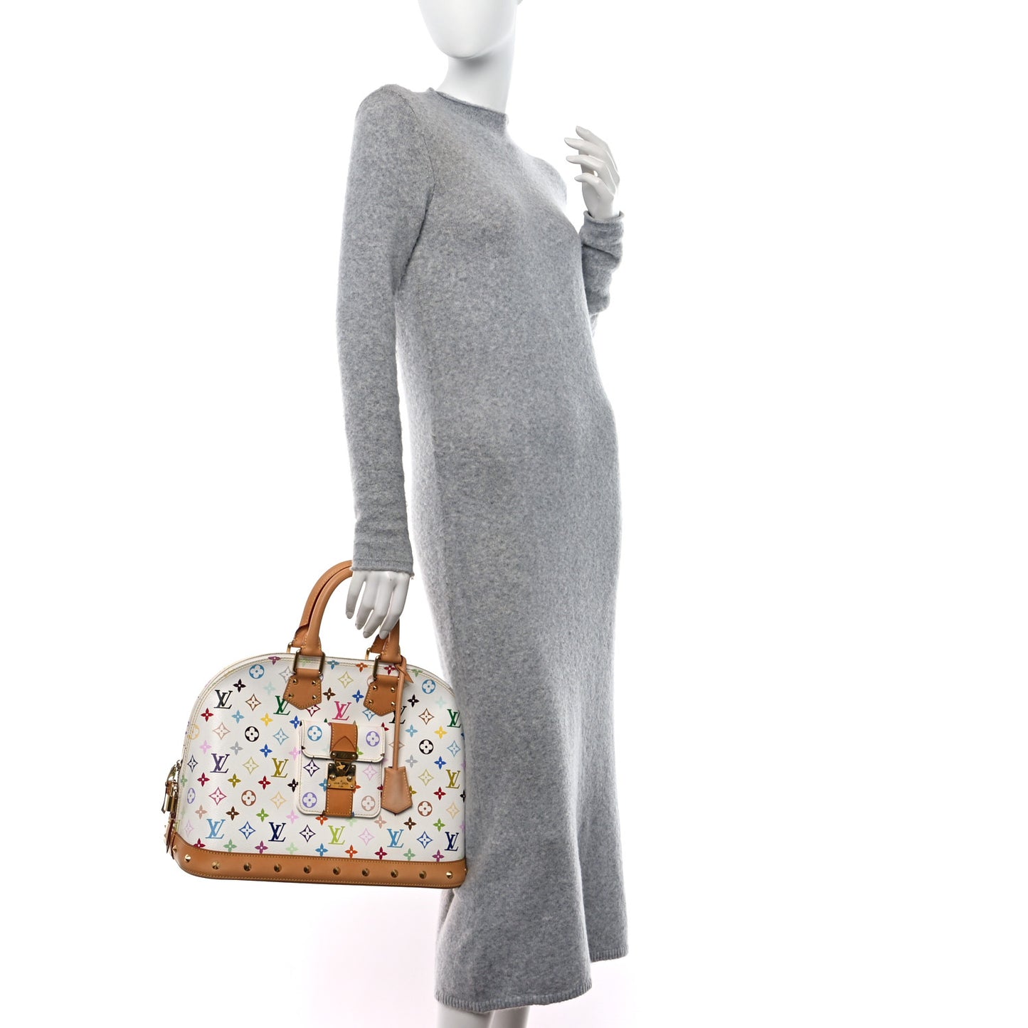 Monogram Multicolor Alma GM White