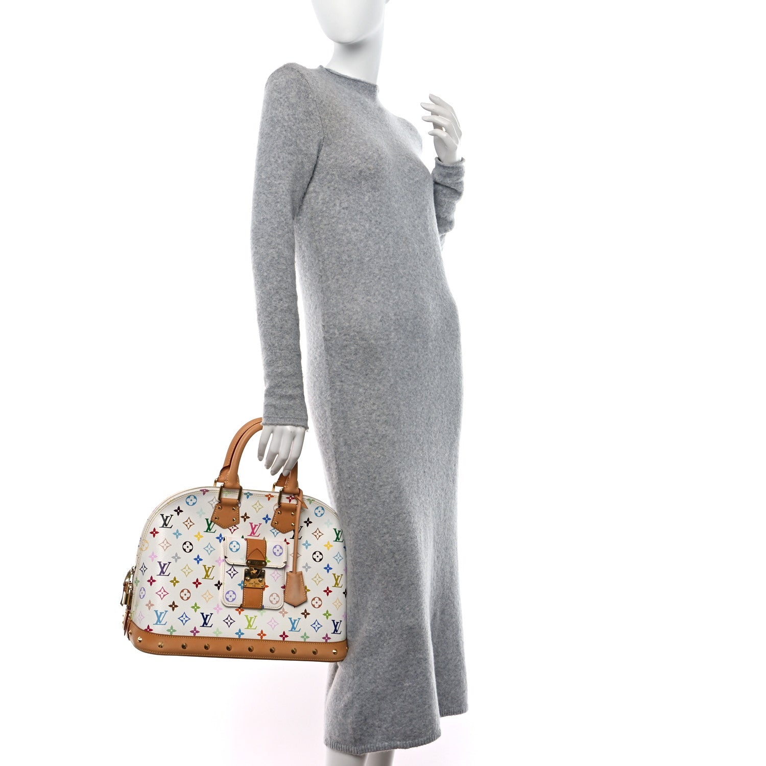 Louis Vuitton Monogram Multicolor Alma GM White 2 of 11