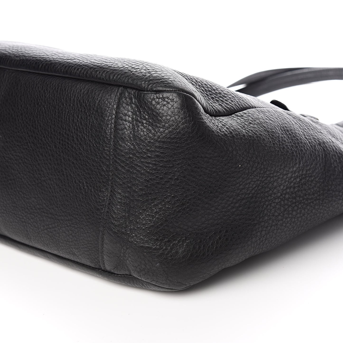 Vitello Daino Shoulder Bag Black