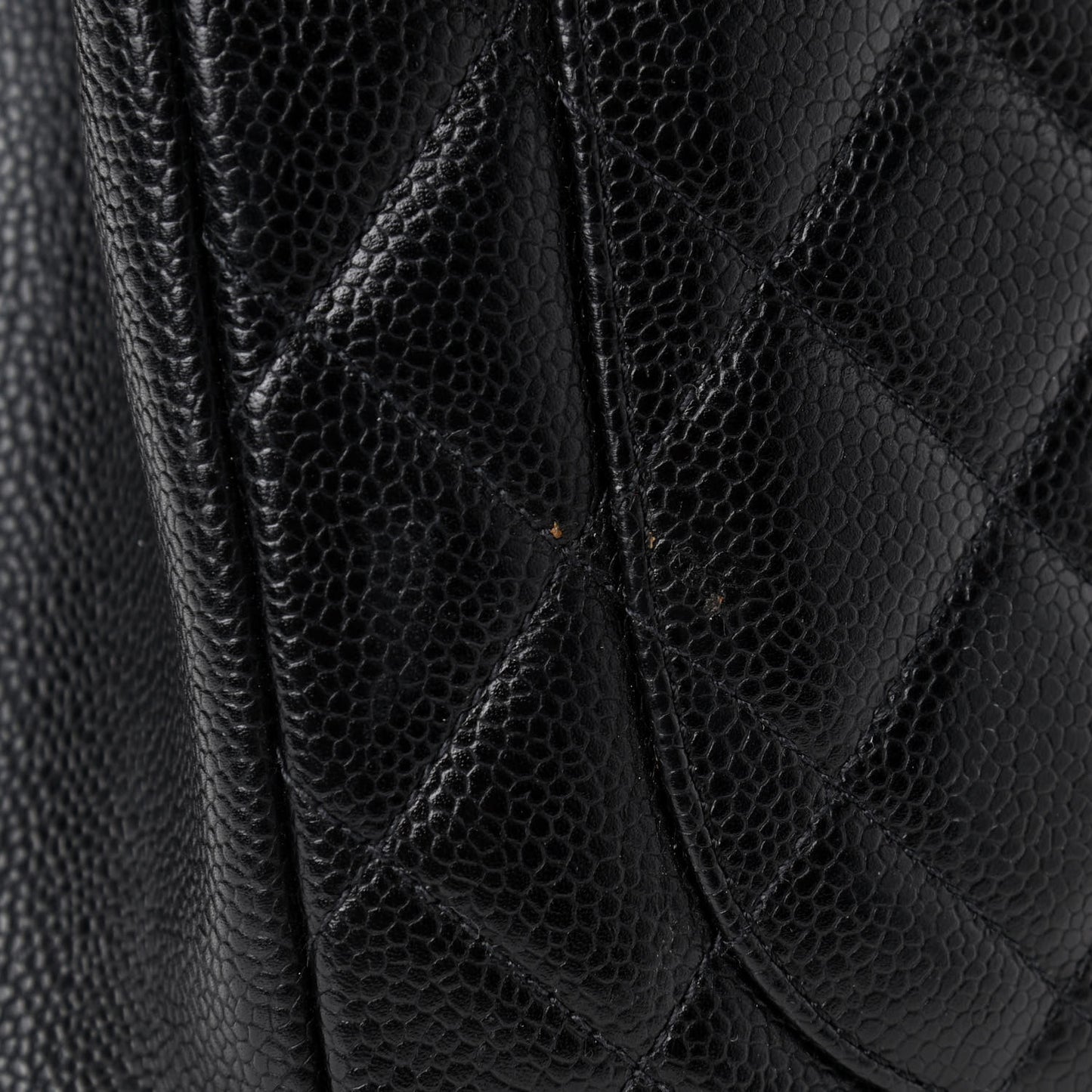 Caviar Quilted Grand Shopping Tote GST Black