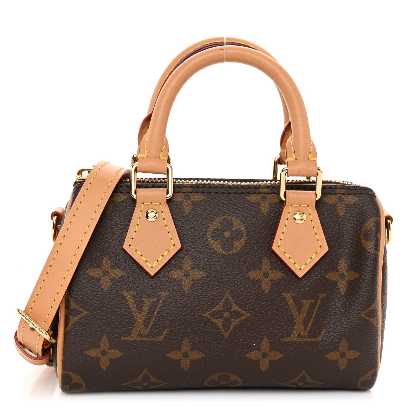 LOUIS VUITTON Monogram Nano Speedy Bandouliere