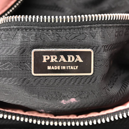 Prada Tessuto Nylon Quilted Shoulder Bag Rosa Black 7 of 17