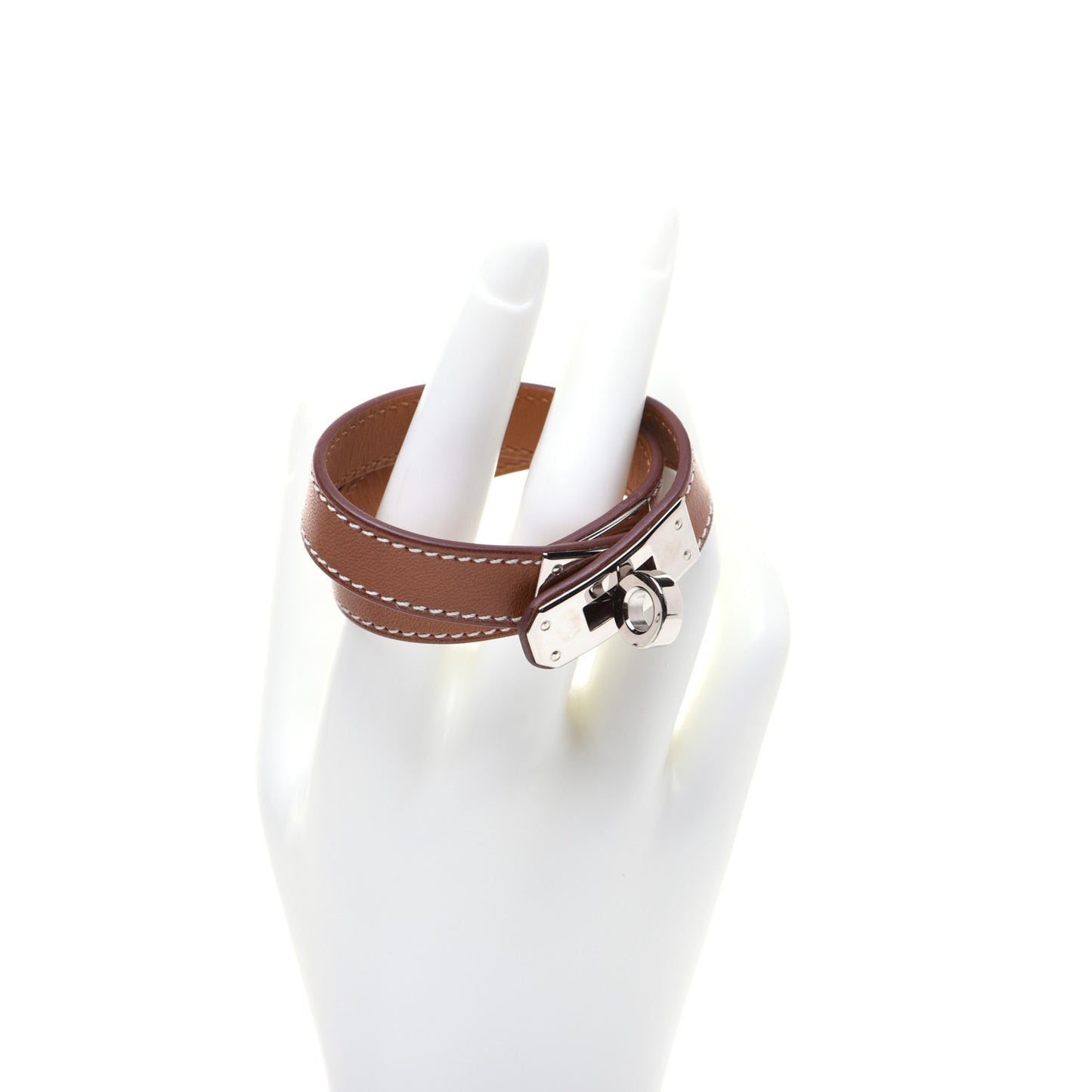 Barenia Kelly Double Tour Bracelet XS Fauve