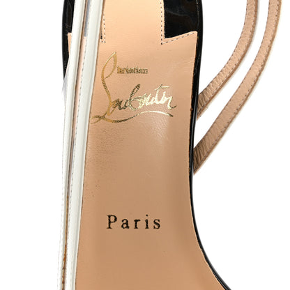 Christian Louboutin Patent PVC Paralili 100 Pumps 40 Gold Black White 7 of 8