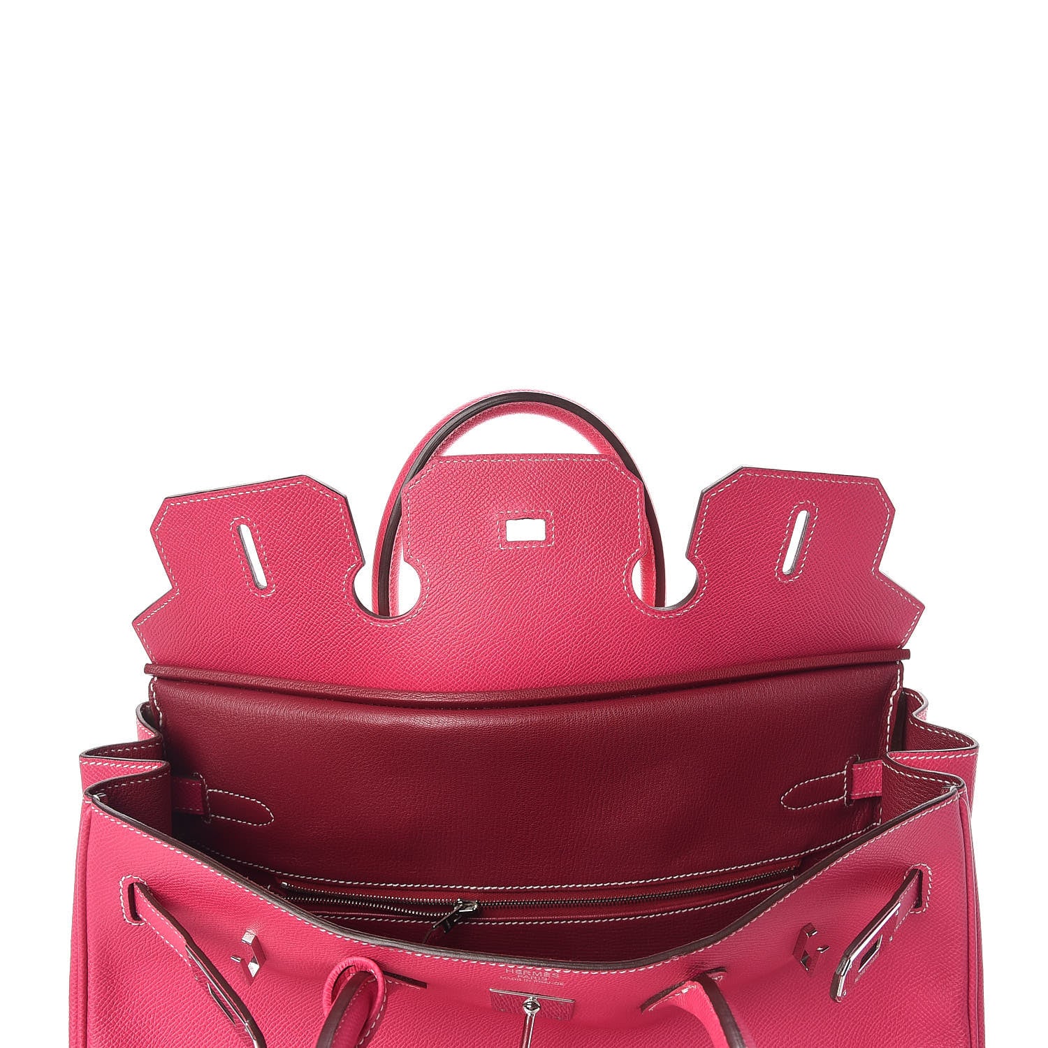 Hermes Epsom Candy Birkin 35 Rose Tyrien Rubis 17 of 33