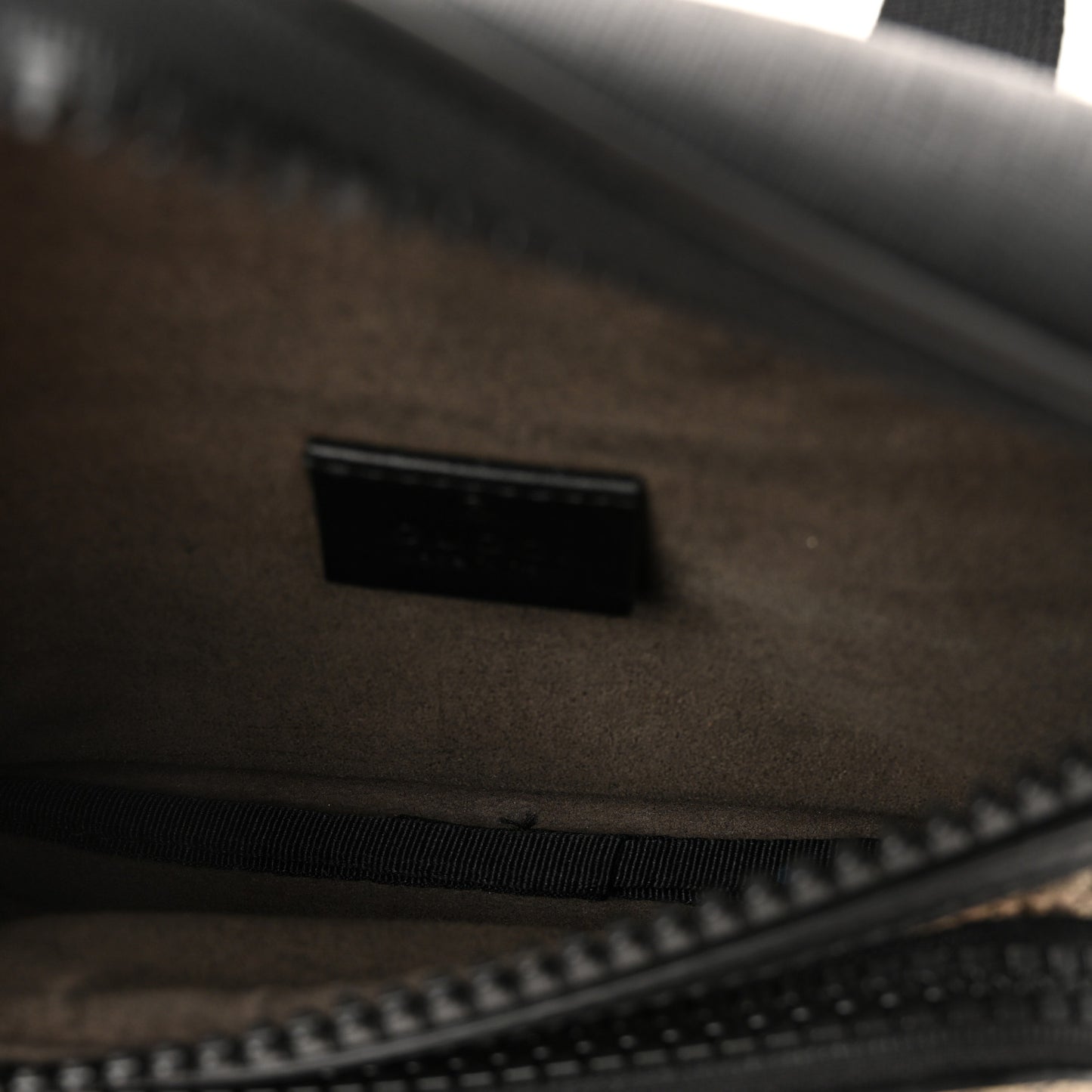 GG Supreme Monogram Belt Bag Black