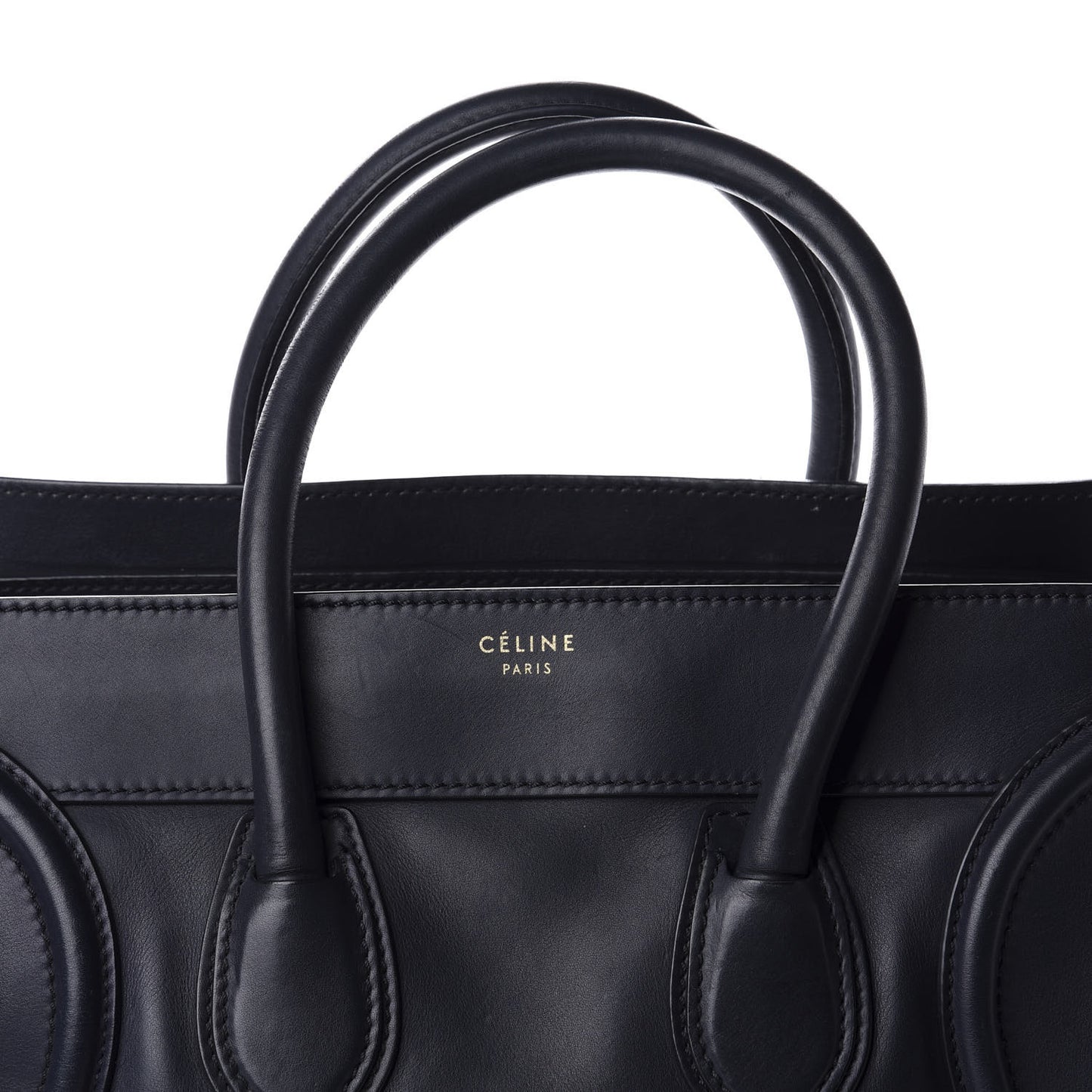 Smooth Calfskin Micro Luggage Black