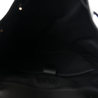 Gucci Soft GG Supreme Monogram Calfskin Web Double Buckle Backpack Black 4 of 9