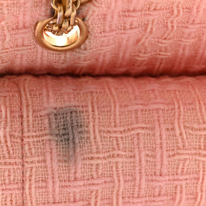 Chanel Wool Tweed Quilted 2.55 Reissue 225 Flap Light Pink 13 of 14